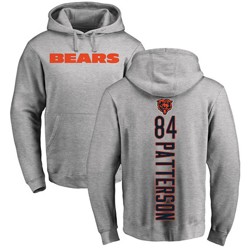 Chicago Bears Men Ash Cordarrelle Patterson Backer NFL Football #84 Pullover Hoodie Sweatshirts